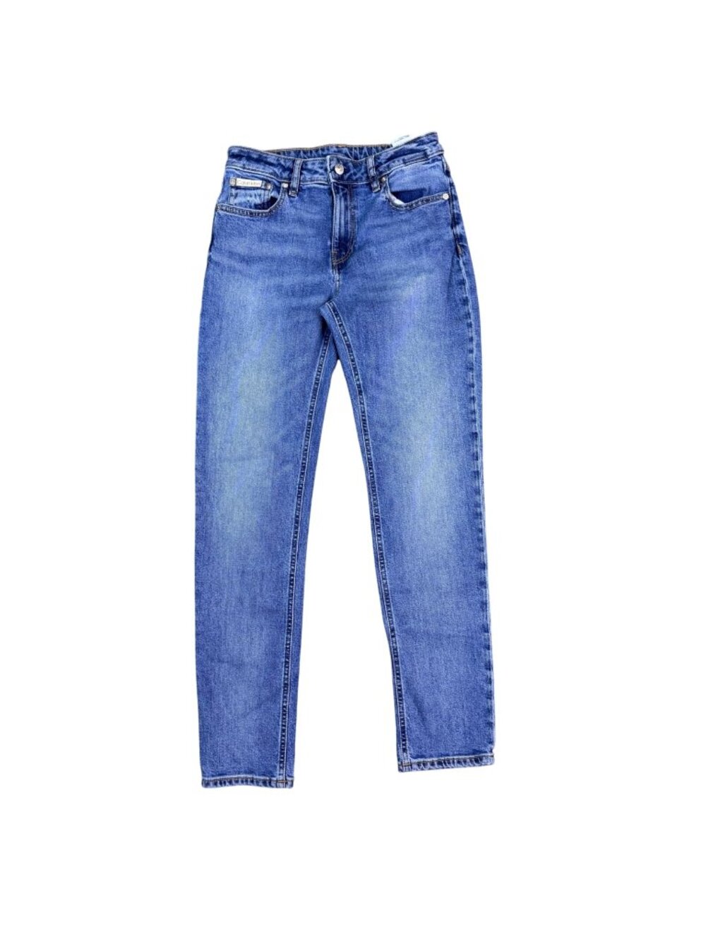 Calvin Klein Womens Blue Cotton Blend Denim Skinny Jeans Size 27R